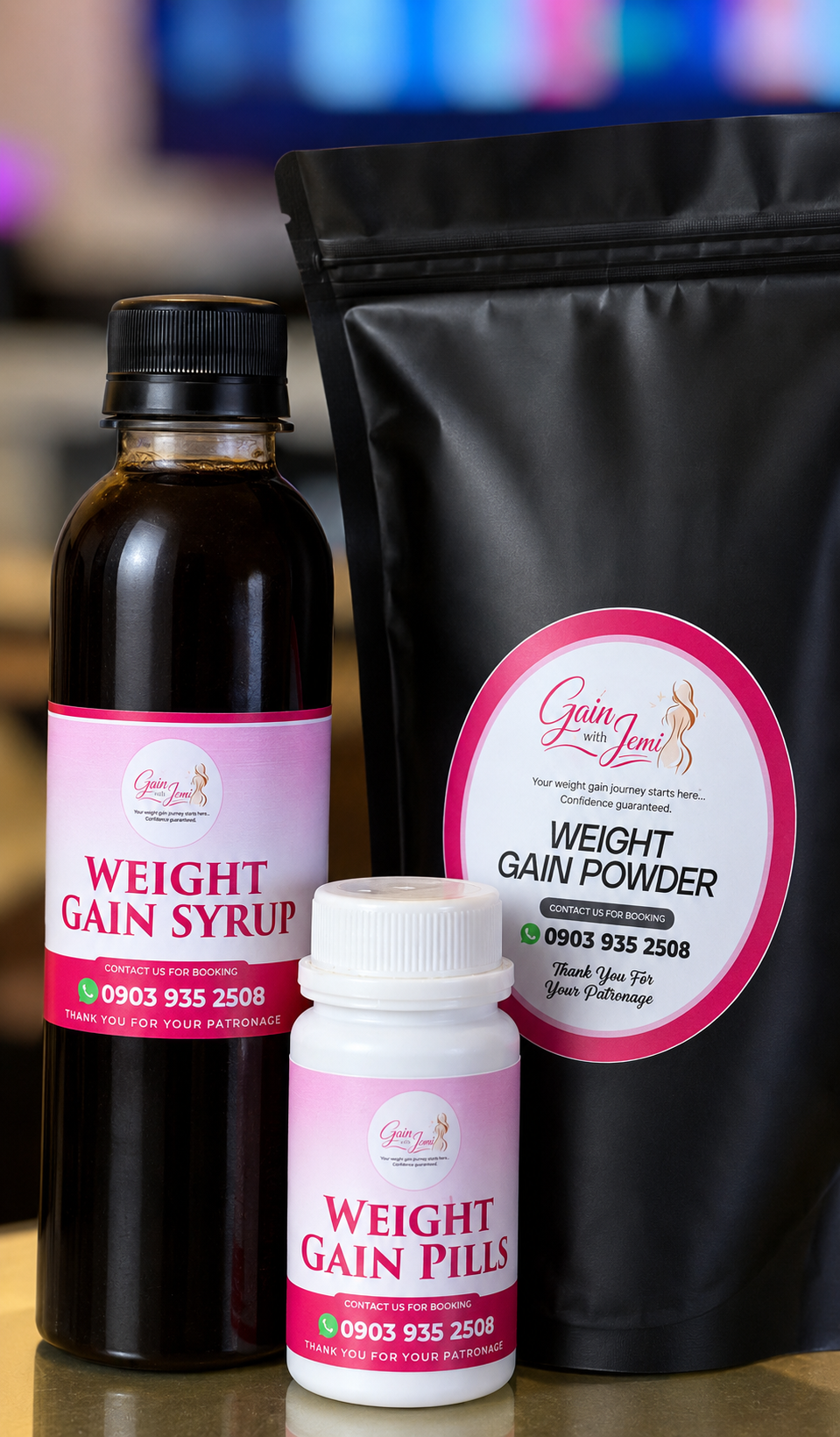 Gain with Confidence Weight Gain Set