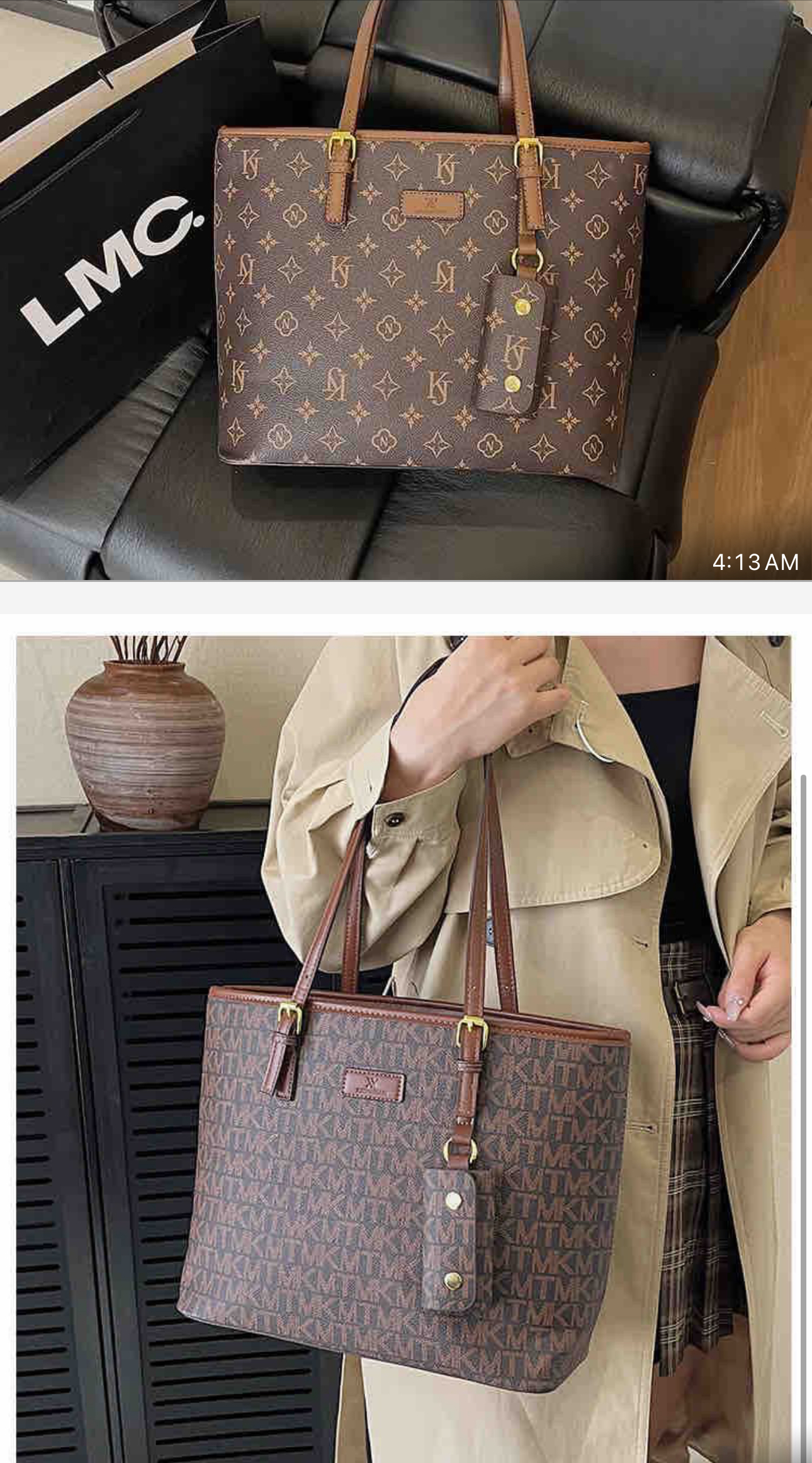 👜 Classic Designer-Inspired Tote Bag