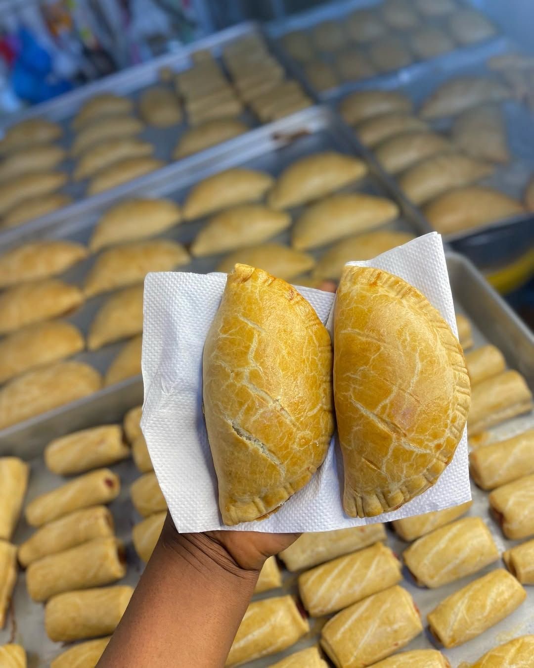 Freshly baked meatpie