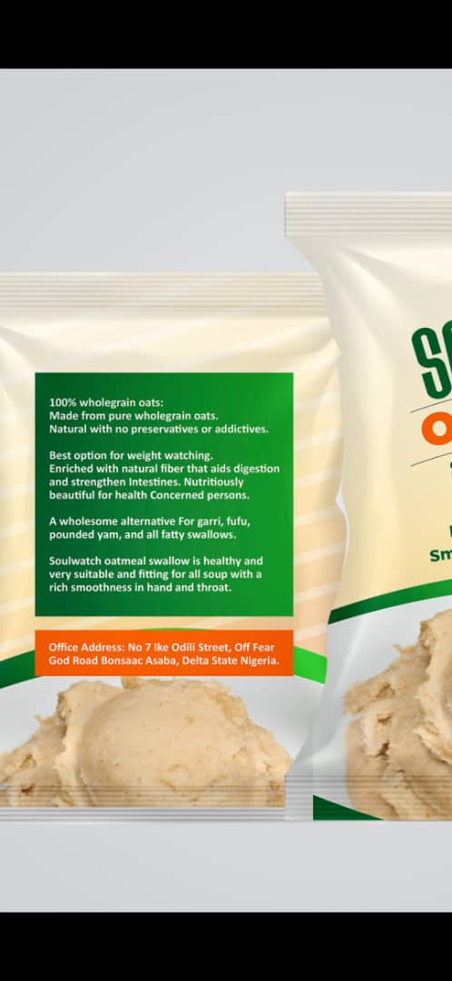 Make the Healthy Switch Today – Choose Soulwatch Oatmeal Swallow (Call 07086378678)