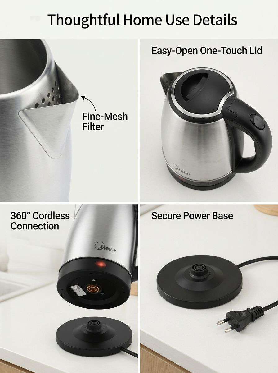 Stainless steel electric kettle