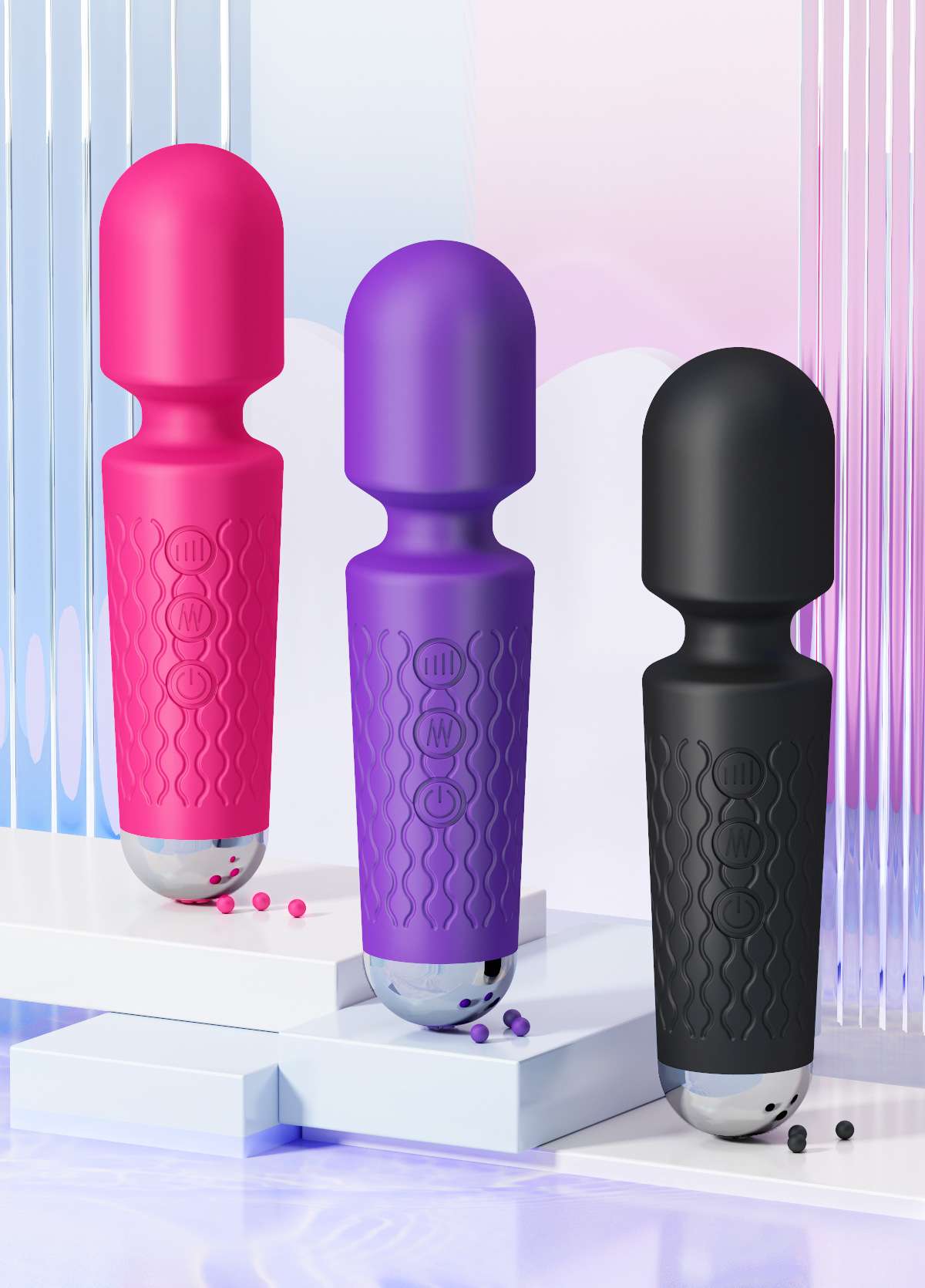 Charging AV stick knight stick female products silent waterproof strong vibration thread.