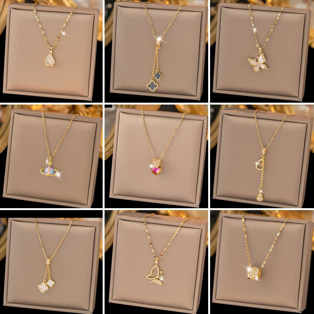 Gold-Plated Pendant Necklaces