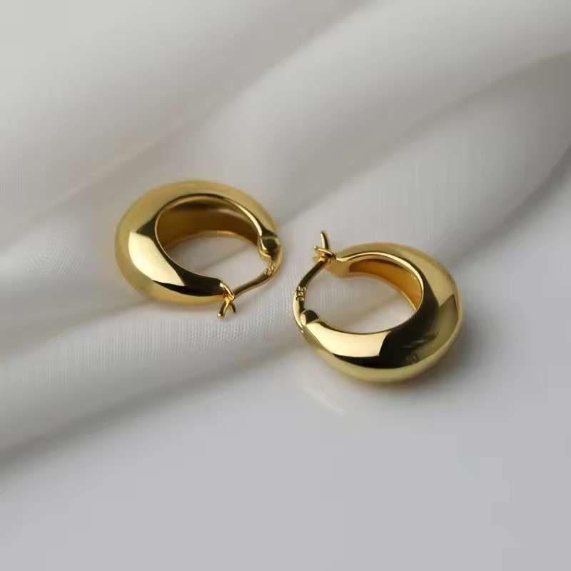 Chunky Dome Hoop Earrings