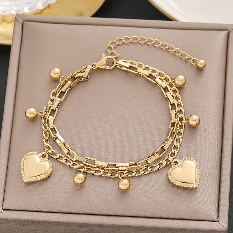 18K Gold Plated Stainless Steel Charm Bracelets
