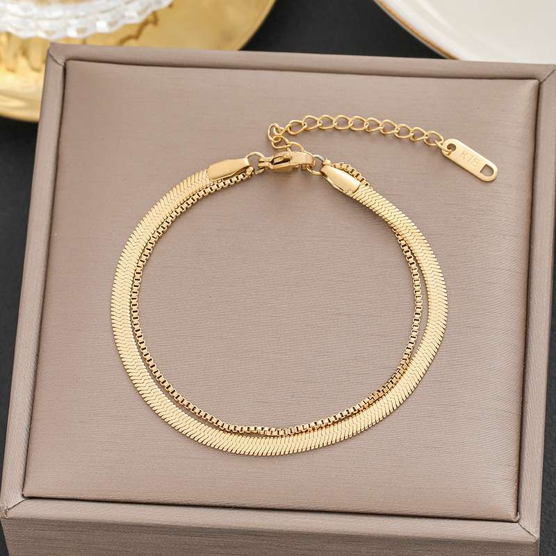 18K Gold Plated Stainless Steel Charm Bracelets