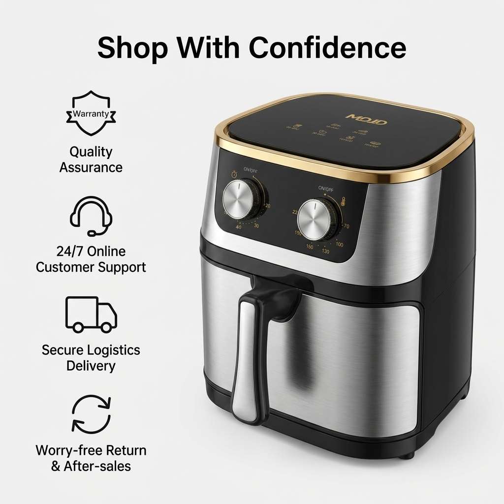 (MDJD) 12Large capacity  stainless steel Air fryer