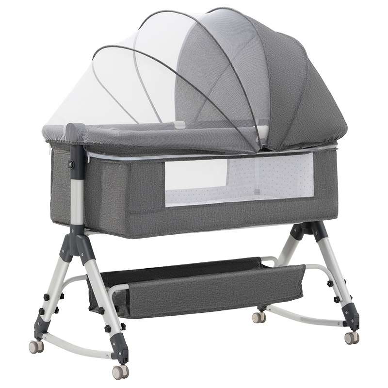 Crib removable cradle bed portable multi-fuctional newborn splicing large bed