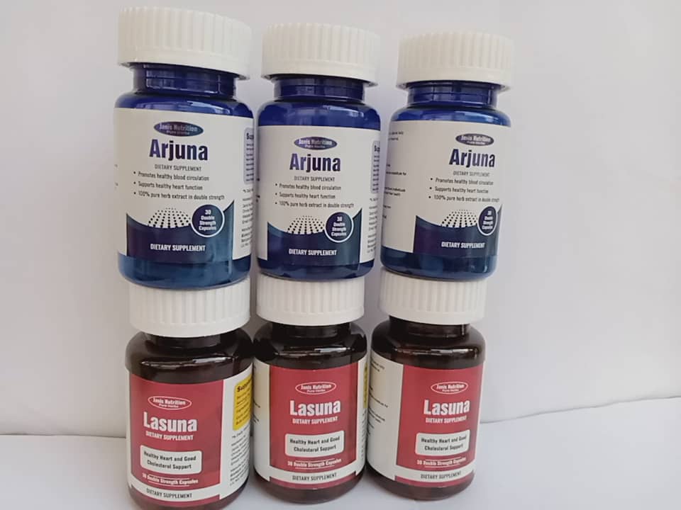 Arjuna DS and Lasuna DS - Blood Pressure and Cholesterol Regulator (Call 08136969691)