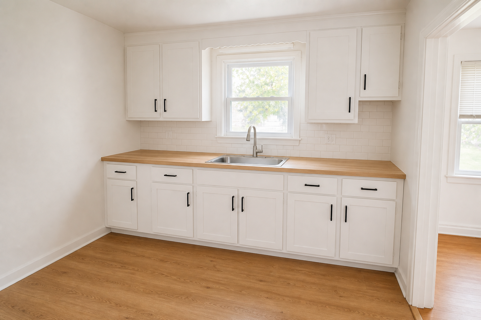 Finished kitchen handyman project